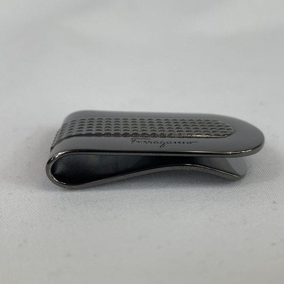 Salvatore Ferragamo Money Clip in Gun Metal - Picture 3 of 8